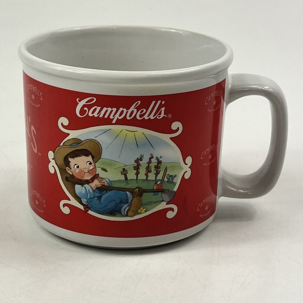 Campbell's Soup Mug Vintage 2002 Houston Harvest Ceramic M'm M'm Good Kids
